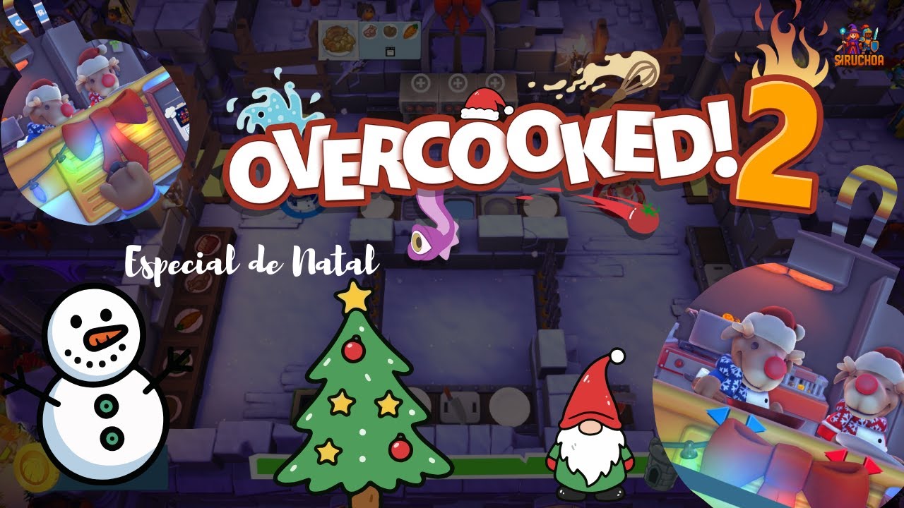 COMIDAS NATALINAS, DISCUSSÕES DE CASAL E MUITA LOUCURA NO OVERCOOKED 2 🧑‍🎄🤣