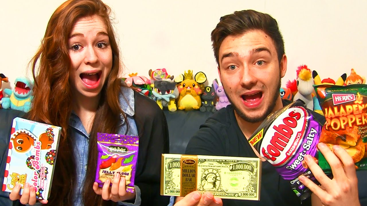 Dégustation My American Market en Couple ! #5 BONBON CANDY CRUSH & CHOCOLAT 1 MILLION DE DOLLARS !