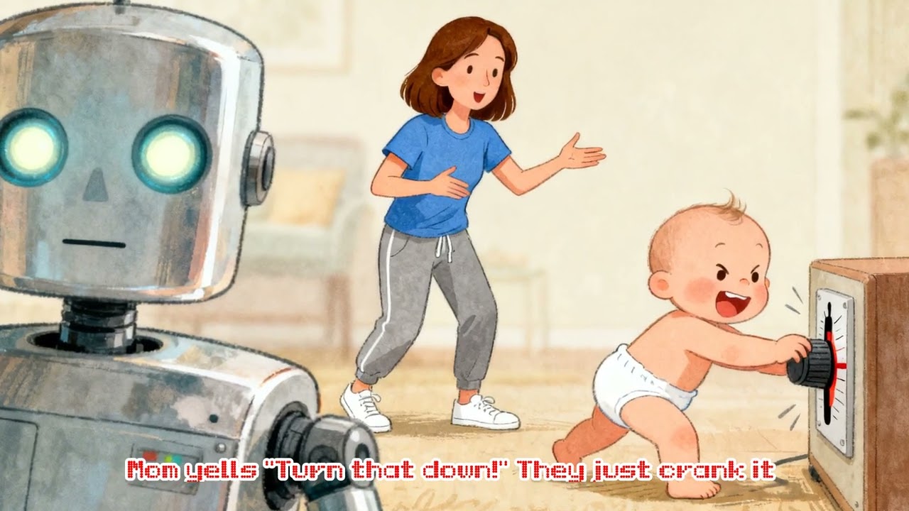Robot and the Baby Dance 🤖👶 | Fun Kids Song & Dance Party (Shorts)