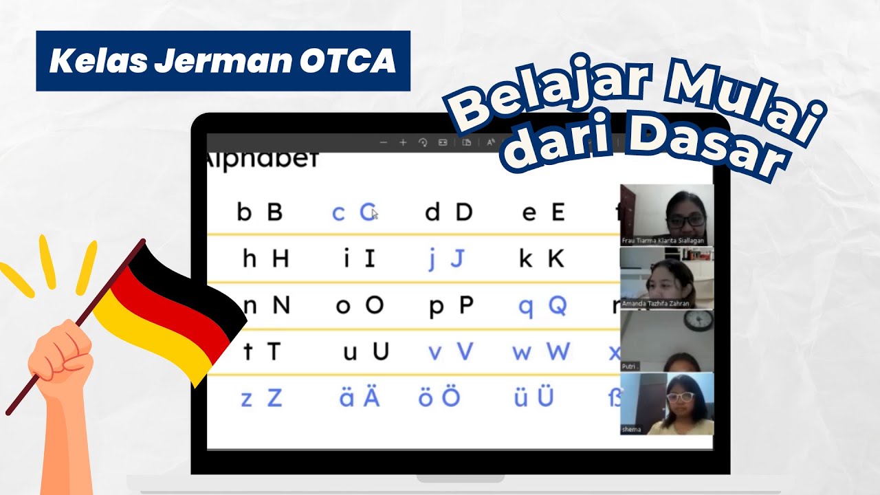 Belajar huruf Alfabet Bahasa Jerman (OTCA's Class) #belajarbahasajerman