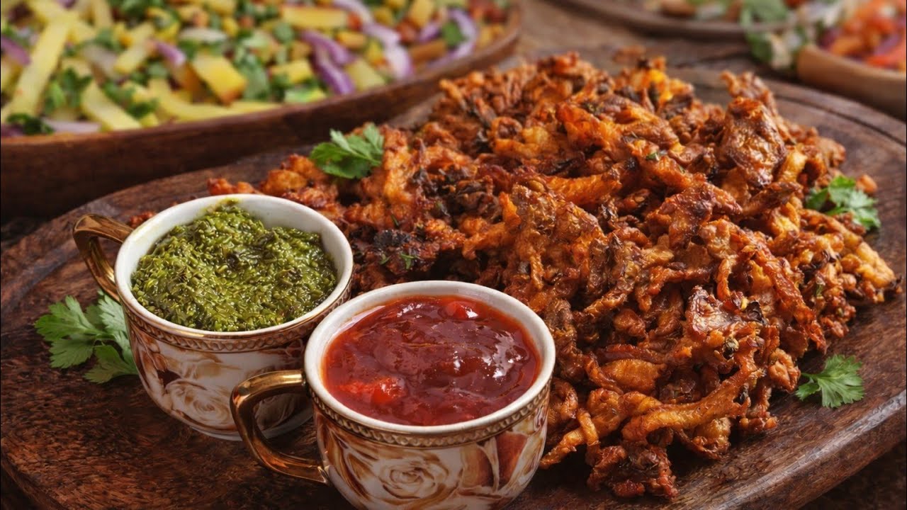Authentic Pakora Recipe with green chutney | Crispy Pakora recipe by Nazia 