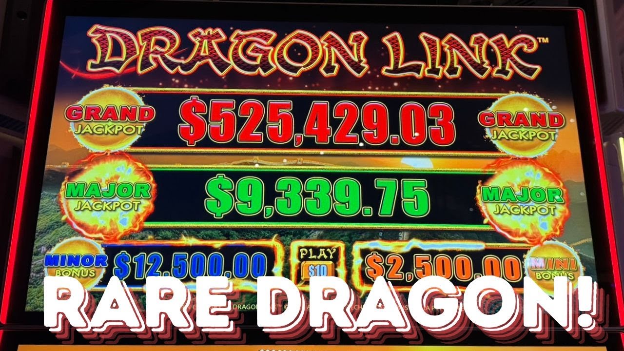 PLAYING THE RAREST DRAGON LINK 1/2 MILLION DOLLAR SLOT MACHINE!!!