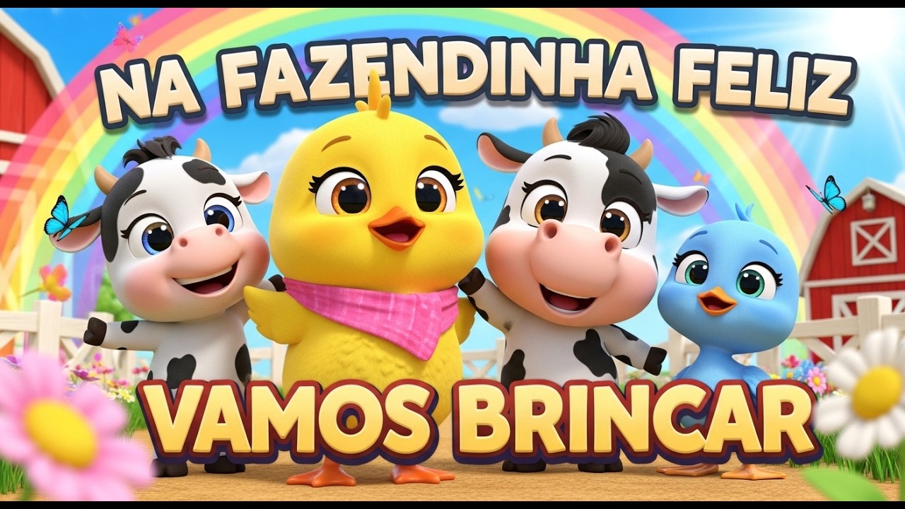 !🐷🐮🐥🦆🎵 Na Fazendinha Feliz Vamos Brincar