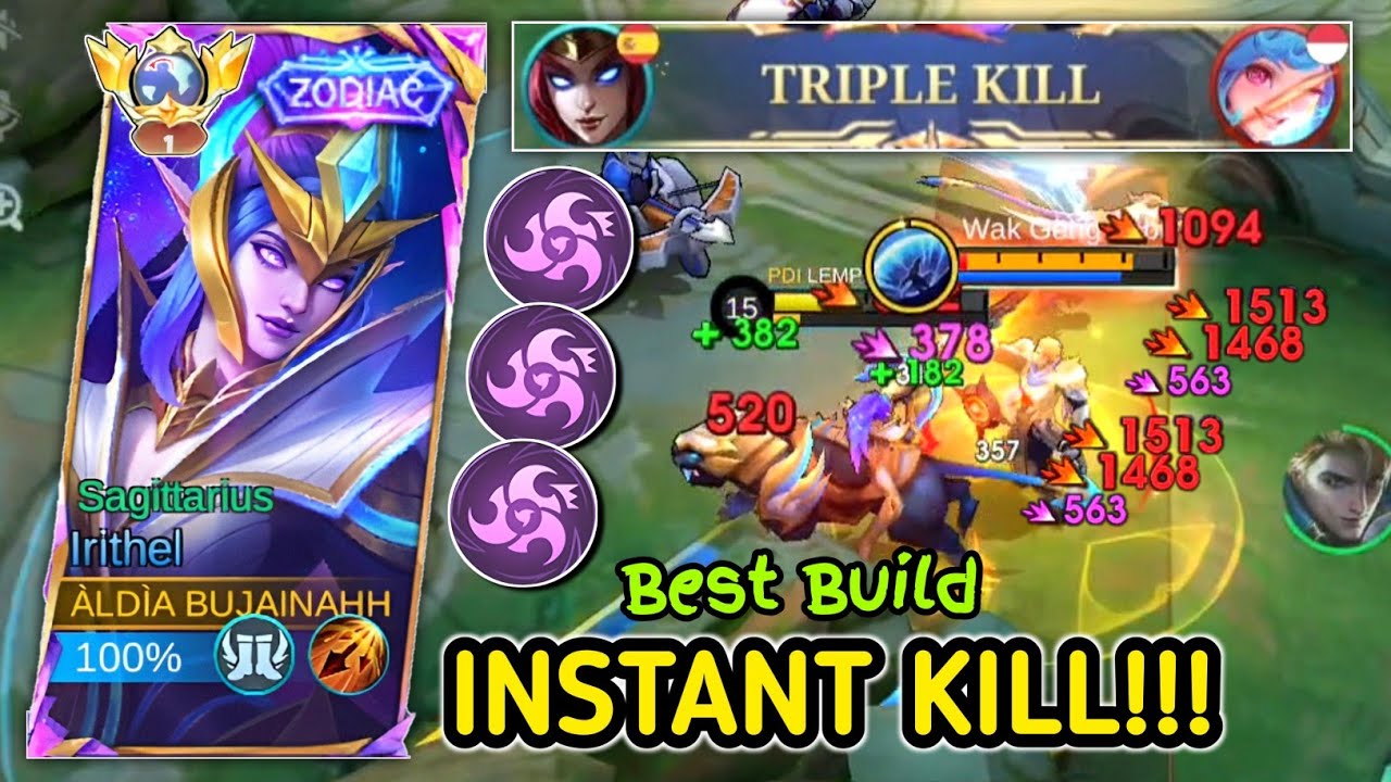 BUILD INSTANT KILL IRITHEL BIKIN MUSUH KETAR KETIR! BUILD TERSAKIT IRITHEL 2026 - IRITHEL MLBB