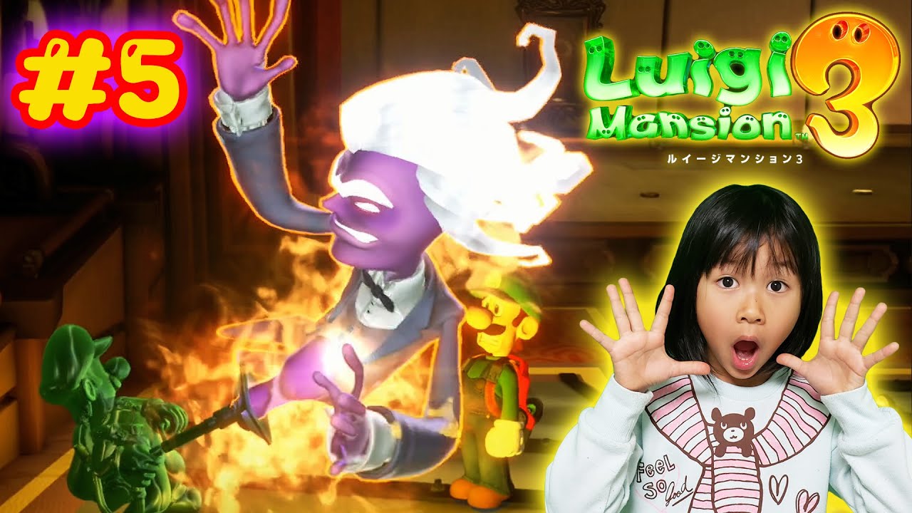 ルイージマンション３☆＃５ ピアノごとぶん投げる！？ベートーベン？のオバケと対決！☆ニンテンドースイッチ himawari-CH