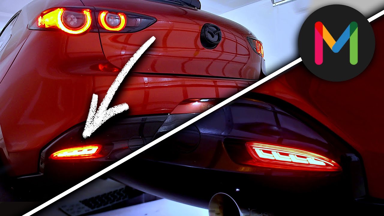 Установка светодиодных отражателей Mikstore | Mazda 3 2019+