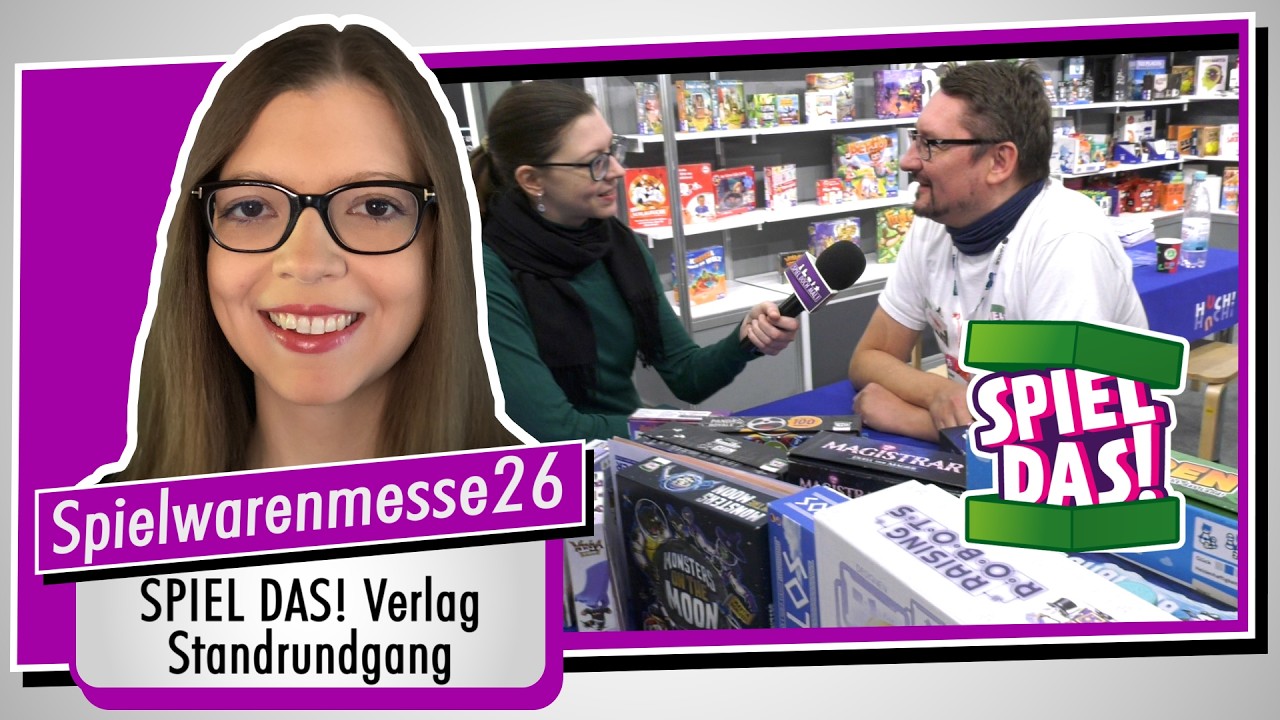 Neuheiten – SPIEL DAS! Verlag – Spielwarenmesse 2026 in Nürnberg (Spiel doch mal!) Standrundgang
