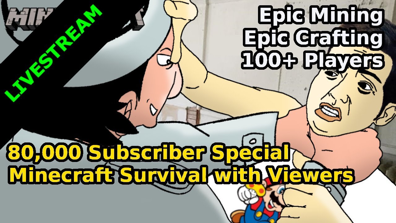 80K SPECIAL - Minecraft Survival With Viewers