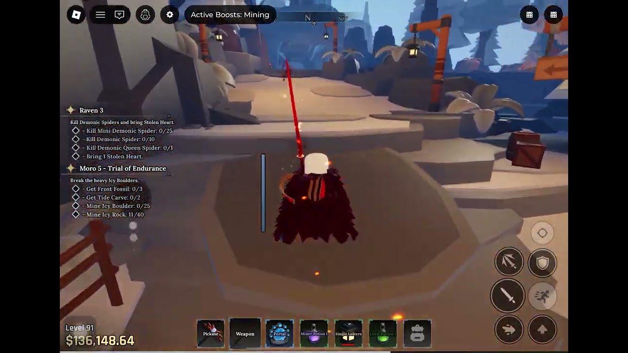 Playing the forge #roblox #the forge