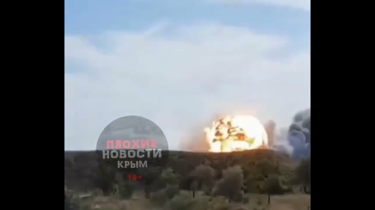 Russian IL-76 taxiing during the Saki Airfield strike in Crimea