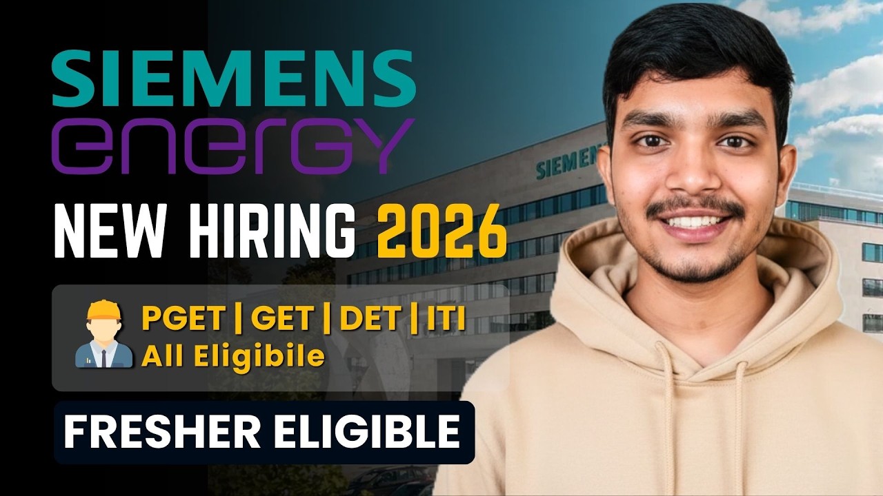 SIEMENS Energy Hiring 2026 | Diploma, BTech, M.Tech | Fresher Jobs | Manish Mahato