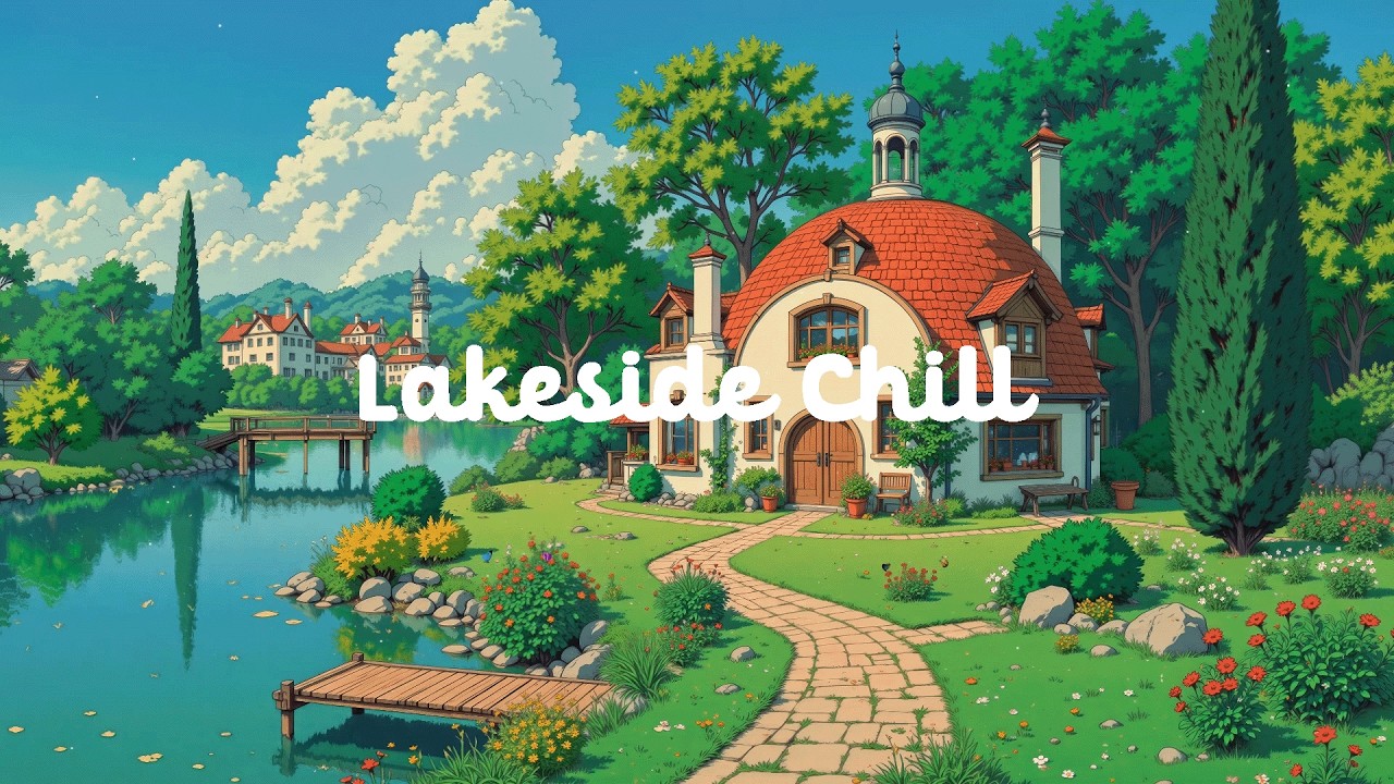 Lakeside Chill 🍃 Tranquil Mind in Monday for deep focus · relax ⛅ Lofi Hip Hop & Lofi Ghibli