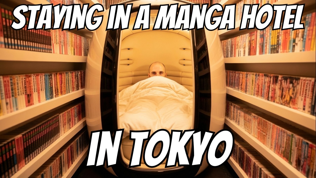 Я СПАЛ НА КНИЖНОЙ ПОЛКЕ в токийском отеле Manga Art!