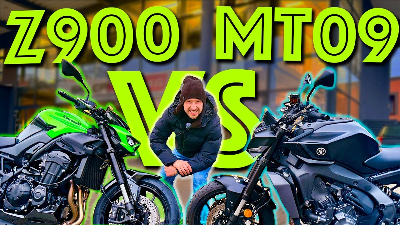 Pojedynek Dwóch Legend! Yamaha MT09 Kontra Kawasaki Z900. Zaskakujące Różnice Power Nakedów!