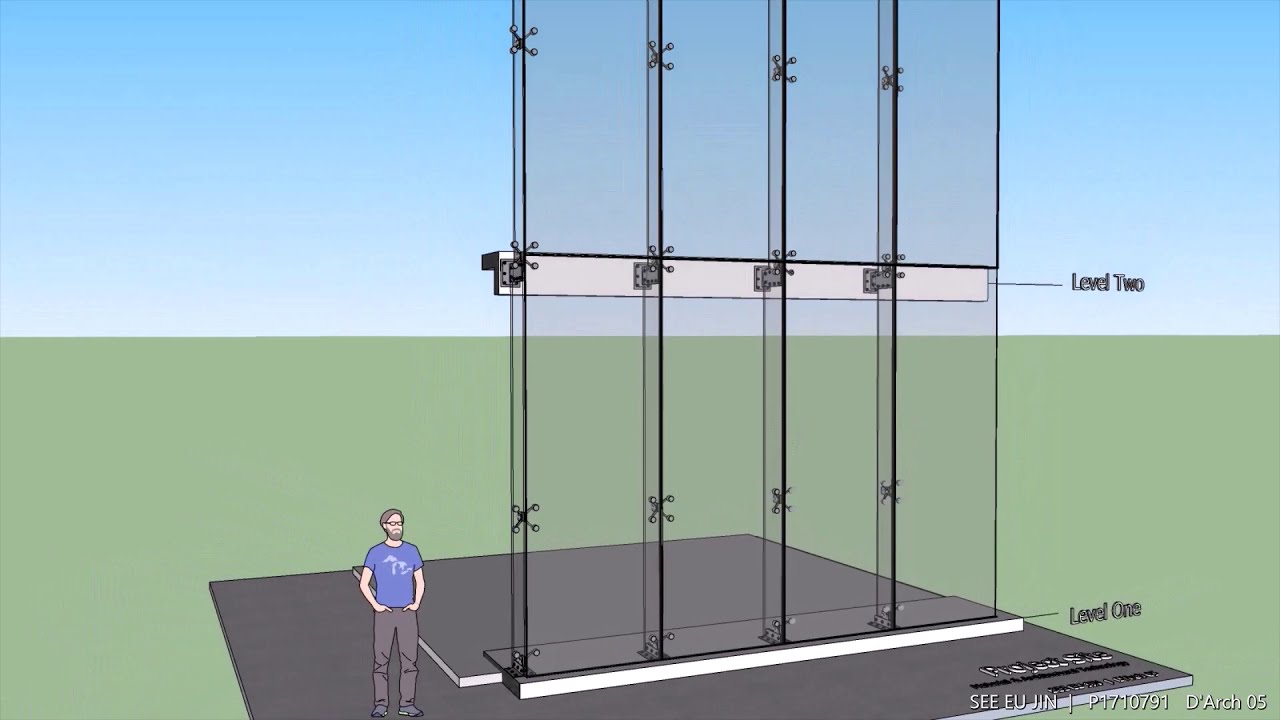 Construction Sequence of Spider Glazing Curtain Wall