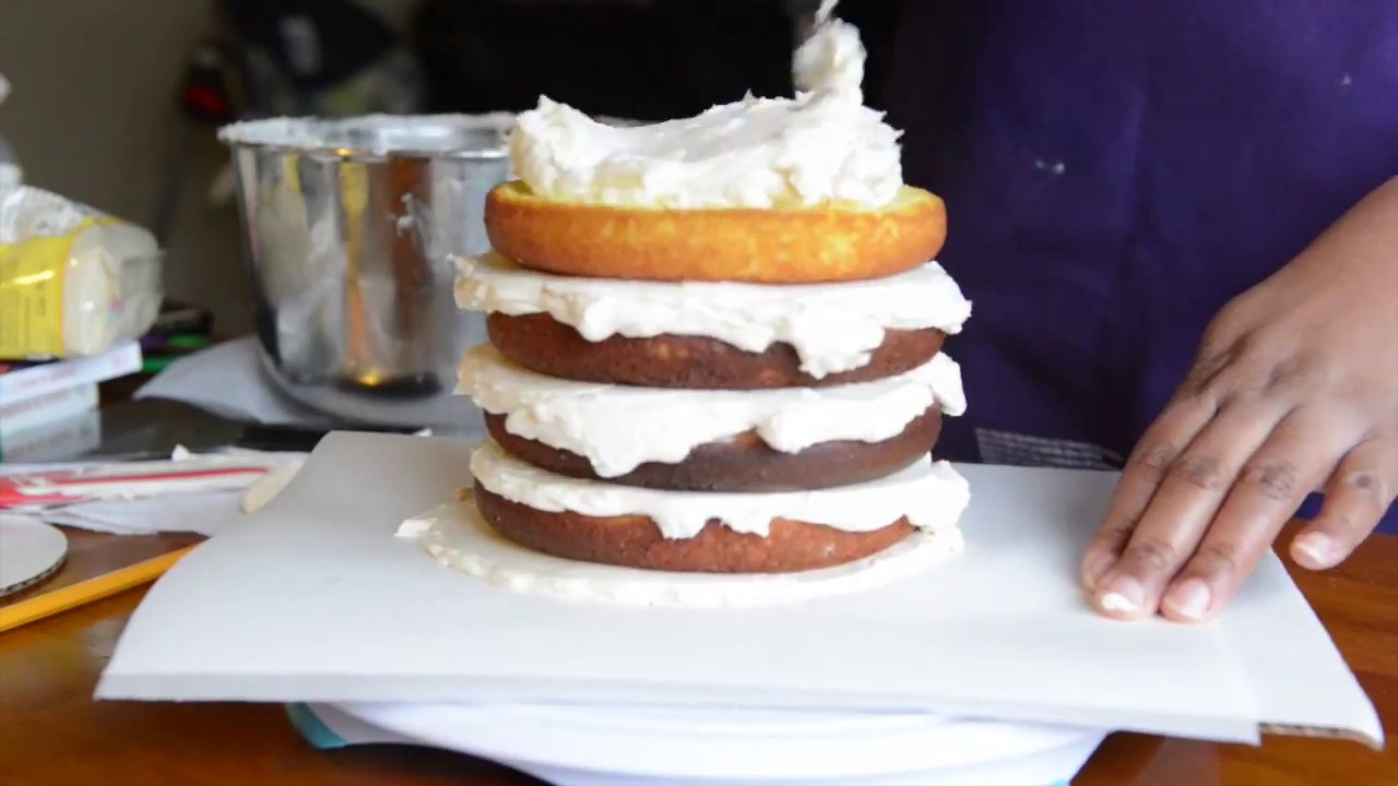 For Beginners: How to Frost a Cake Upside Down!