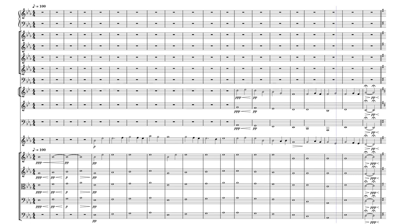 First Light of Spring - orchestral composition in Musescore 4