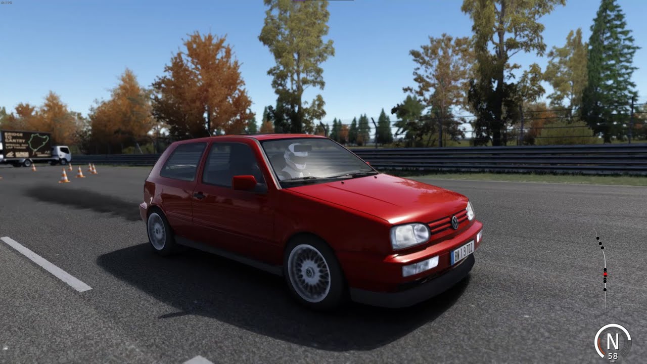 Thrashing a 442 WHP Street Tuned VW Golf MK3 1.9 TDI Exterior - Nordschleife Tourist (Assetto Corsa)