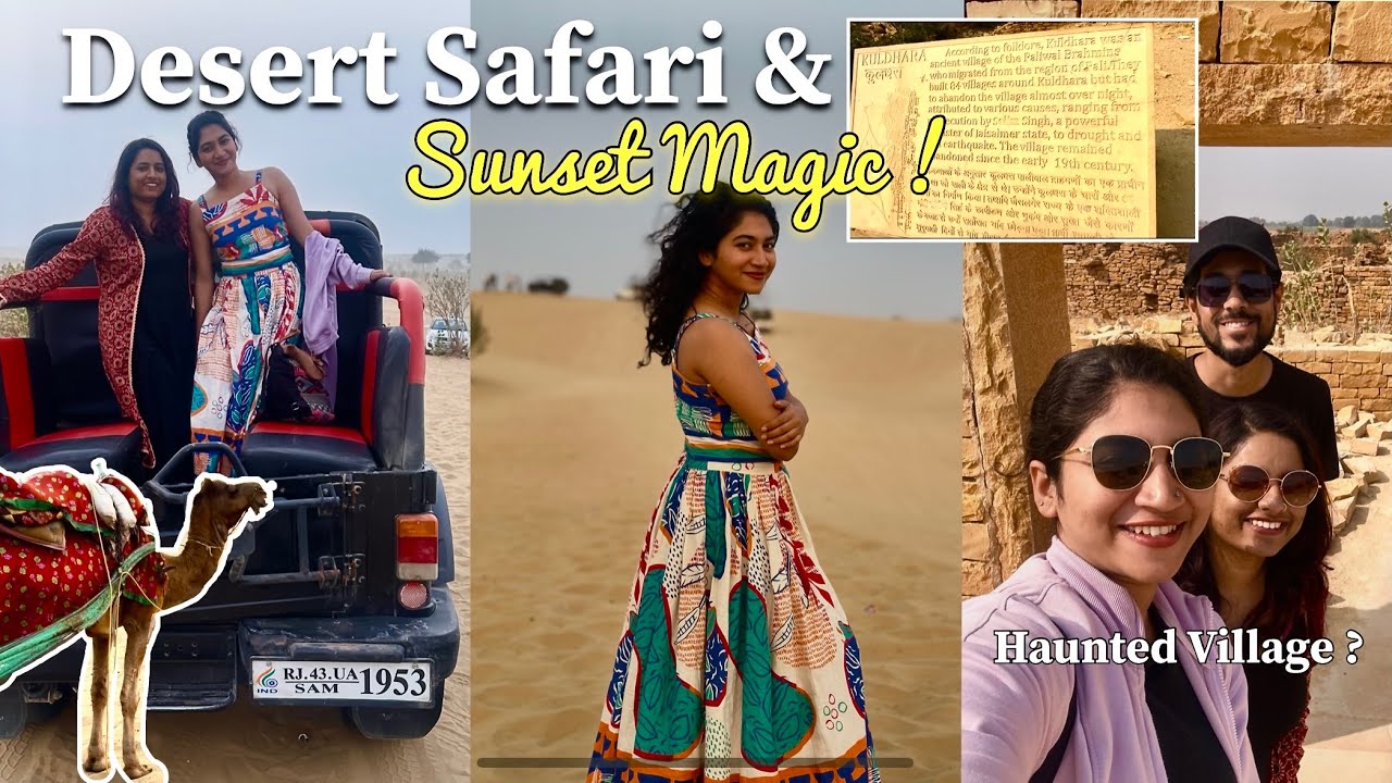 Exploring the Golden Sands of Jaisalmer 🌵🏜️ | Desert Safari & Sunset Magic in Sam Desert ! 