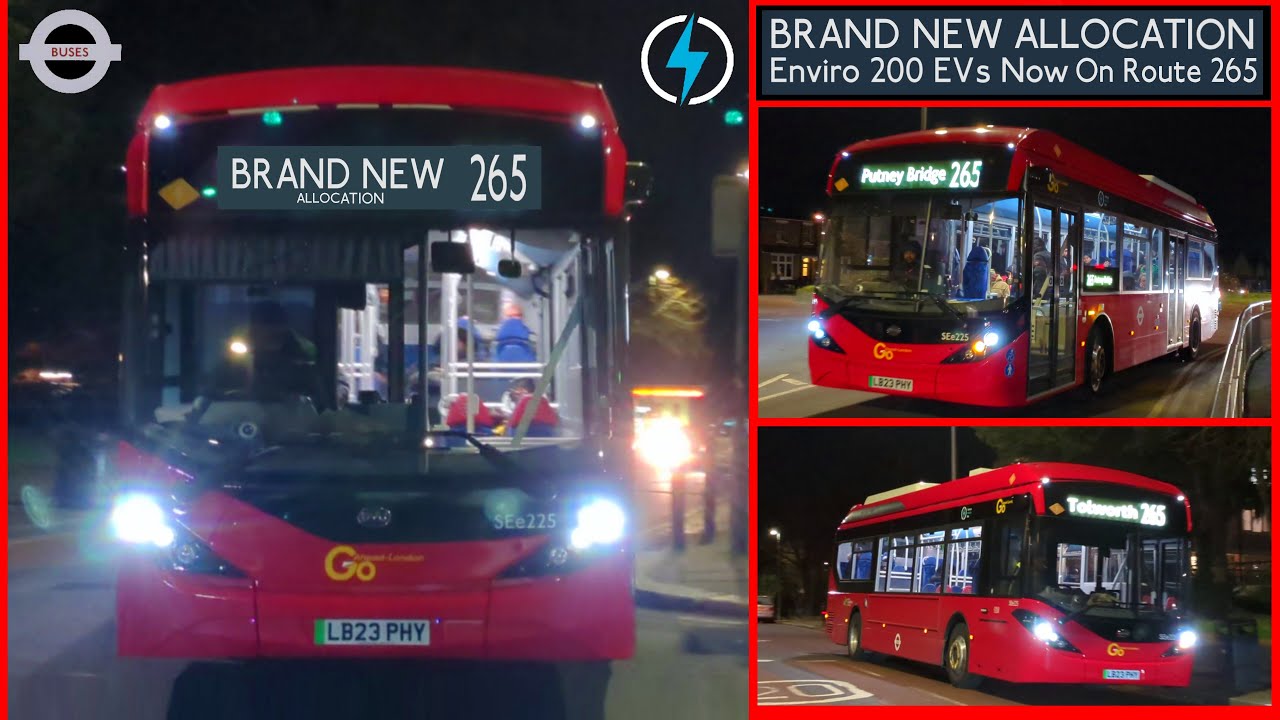 *BRAND NEW ALLOCATION* Enviro 200 EVs Now On Route 265 ( London Bus Observations )