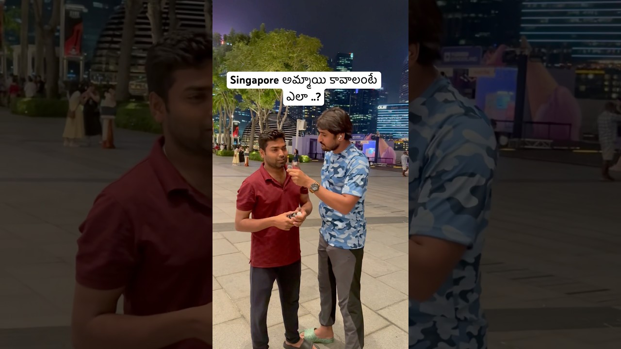 Telugu chat 🤣 || I meet random Telugu people small chit chat in Singapore ￼[Ram The Traveller]