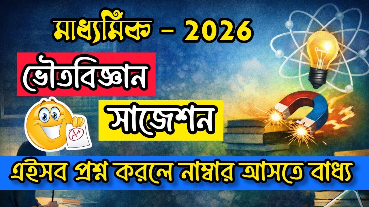 মাধ্যমিক ২০২৬ | ভৌতবিজ্ঞান সাজেশন | এই প্রশ্ন করলে নম্বর আসতেই বাধ্য 🔥