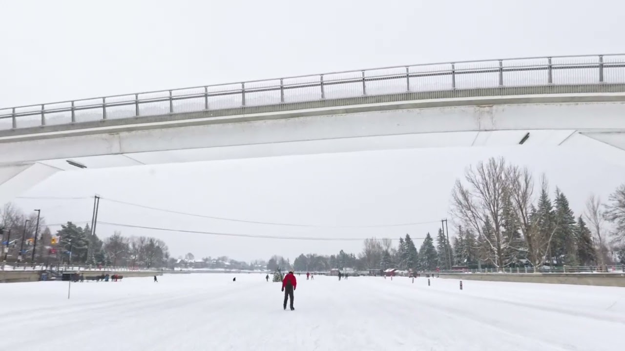Rideau Canal Skateway Day 3 | Winter 2025 (4K)