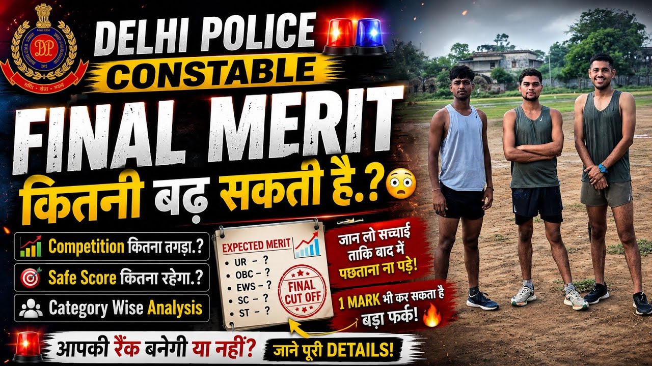 The Truth About the Final Merit List 😱 Will You Get Selected for Delhi Police Constable? #delhipo...
