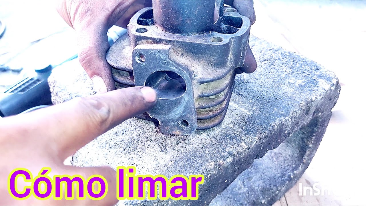 cómo limar cilindro de Yamaha 50  🛵. cómo modificar cilindro de scooter Yamaha 50 scooter motovlog