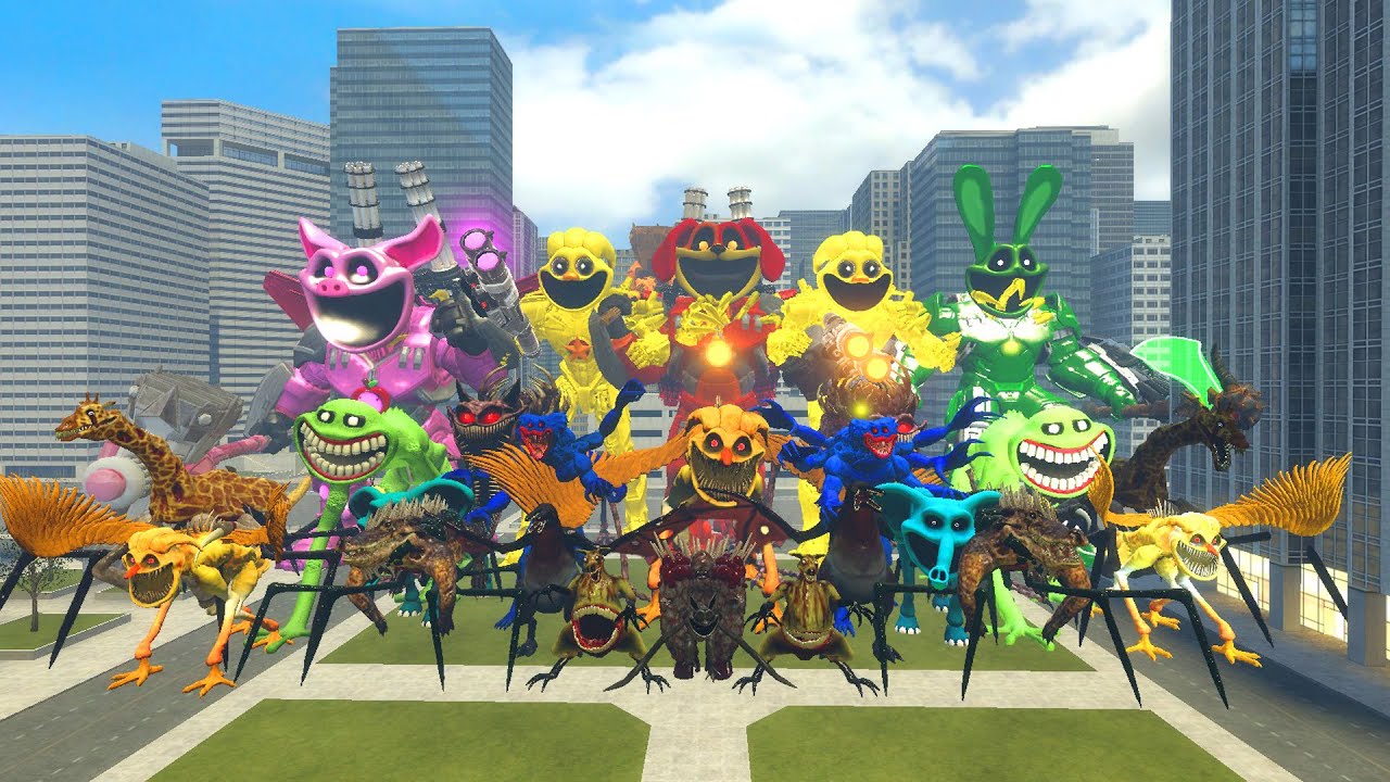 ALL MECHATITAN FORGOTTEN OF ALL SMILING CRITTERS FAMILY - POPPY PLAYTIME CHAPTER 4 In Garry's Mod