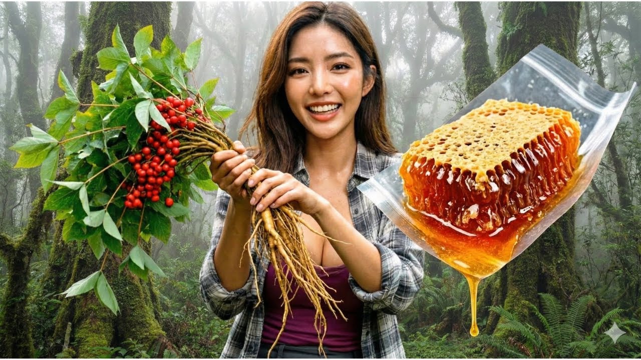 Peaceful Mountain Farm Life | A Young Woman Foraging in the Forest & Cooking by the Stream