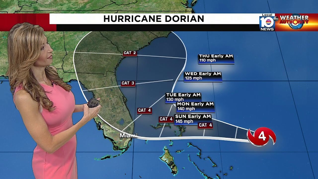 Julie Durda breaks down 5 a.m. Hurricane Dorian advisory