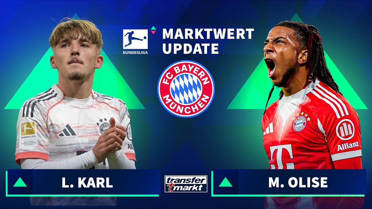 Neue Bayern-Marktwerte erkl&auml;rt: Olise n&auml;hert sich Musiala - Karl mach Riesen-Sprung | TRANSFERMARKT