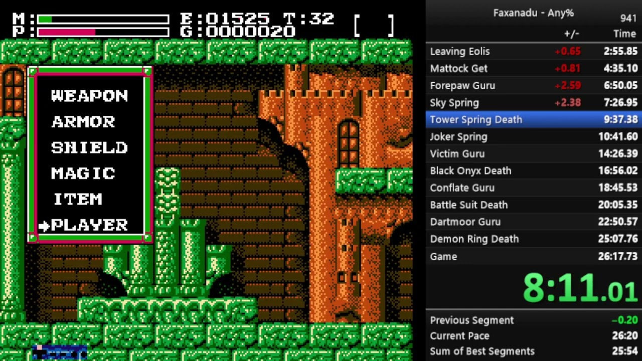 Faxanadu Speedrun- Any% 26:14