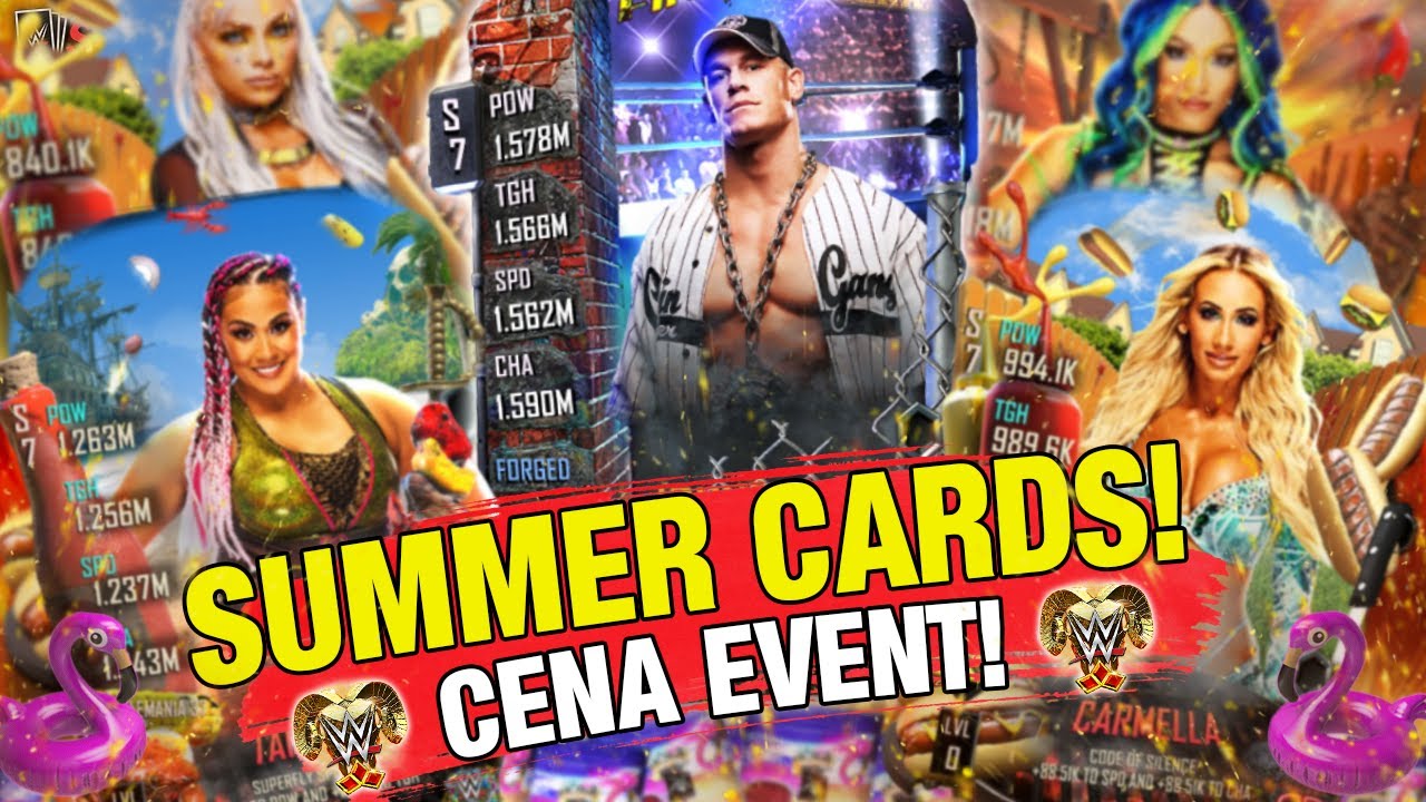NEW SUMMER CARDS FIRST LOOK! CENA COLLECTIBLES! | WWE SuperCard
