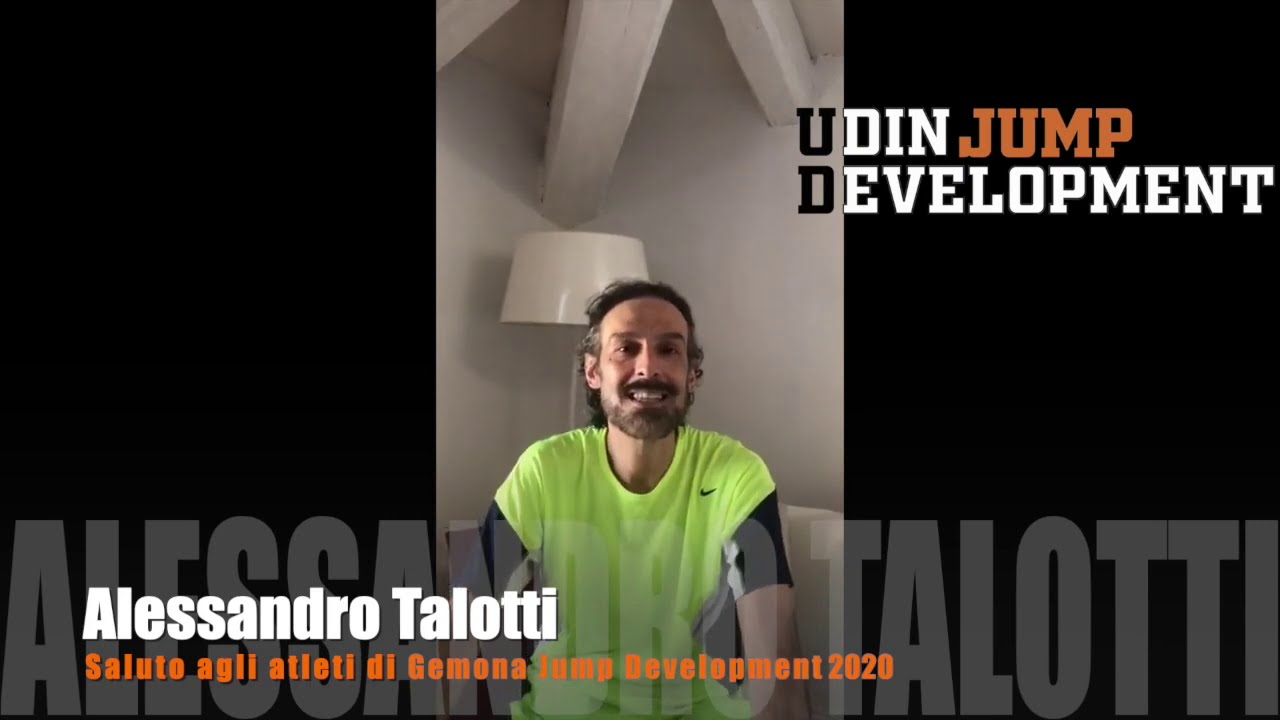 Saluto di Alessandro Talotti agli atleti di Gemona Jump Development 2020