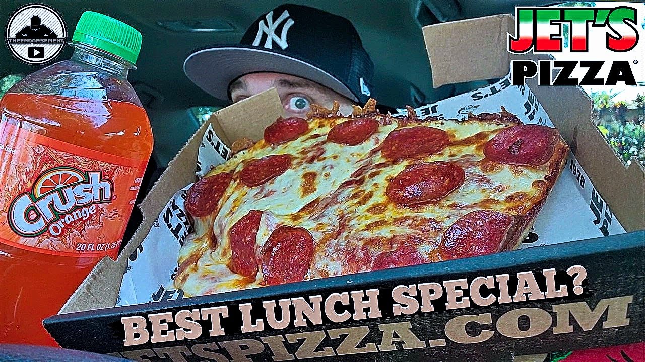 Jet's Pizza® Lunch Special Review! 🍕🥤💯 | BEST Deal In Fast Food? | theendorsement