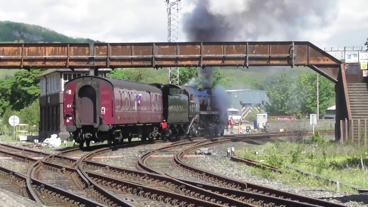SR Merchant Navy Class No 35018 'British India Line' at Carnforth - Light Test Run - 18th May 2017