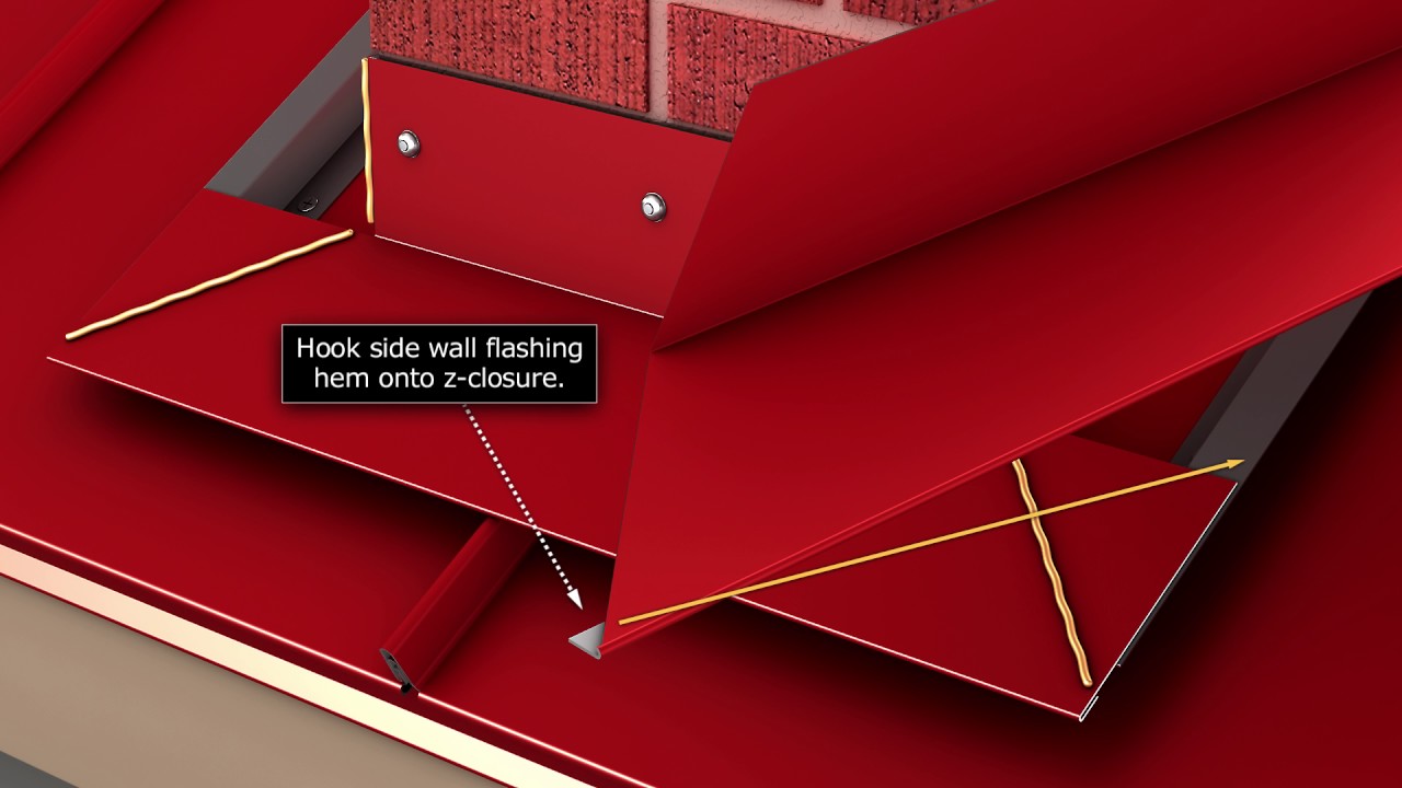 How to Install Standing Seam Metal Roofing - Flashing a Chimney