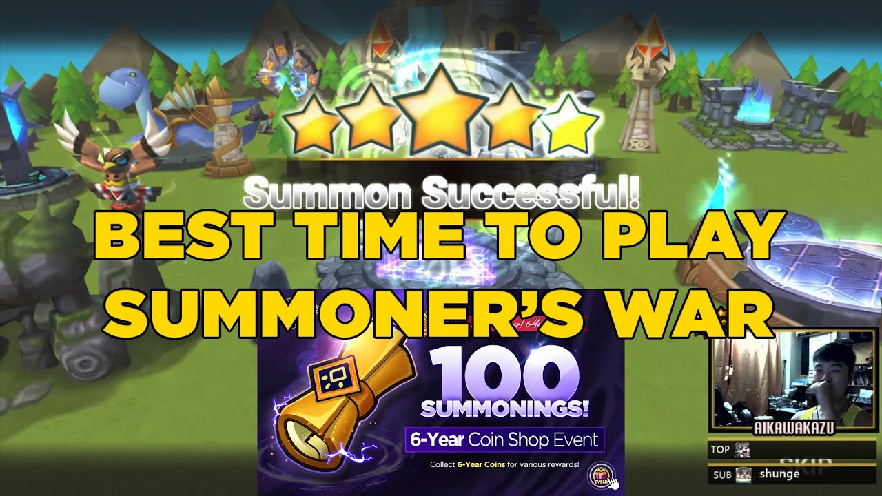 BEST TIME TO PLAY SUMMONER'S WAR - 100 MYSTICAL SCROLL SUMMONING ! - SW 6TH ANNIVERSARY EVENTS
