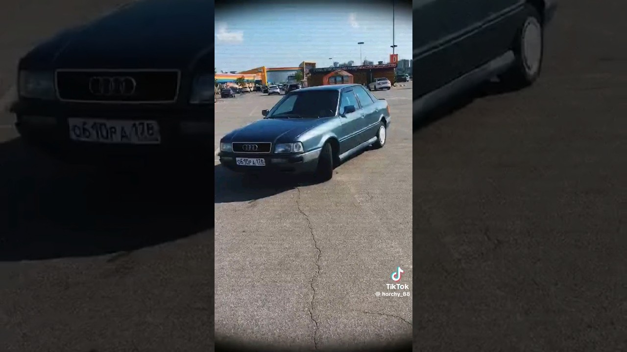 Ауди 80 "Бочка" 1987 года выпуска, кузов B3 с мордой от B4, обвес Zenden