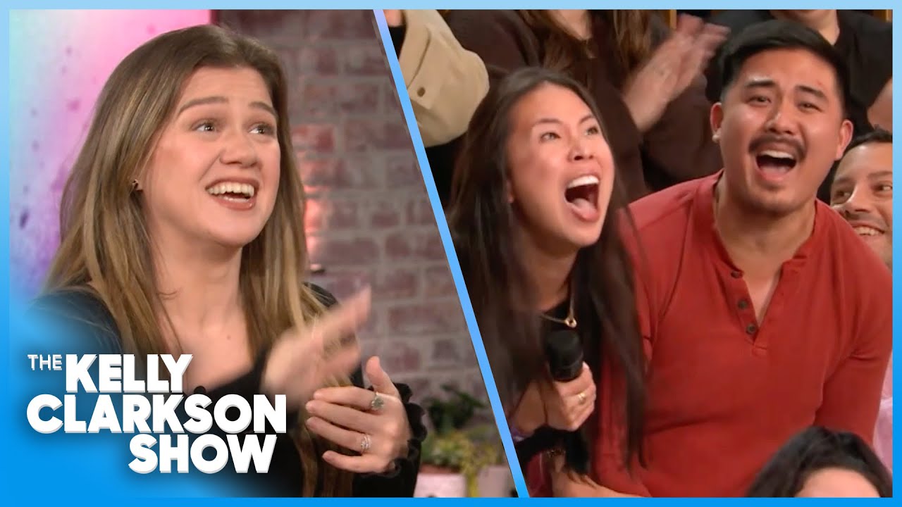 Kelly Clarkson Audience Member LOSES IT Winning Galapagos Cruise!