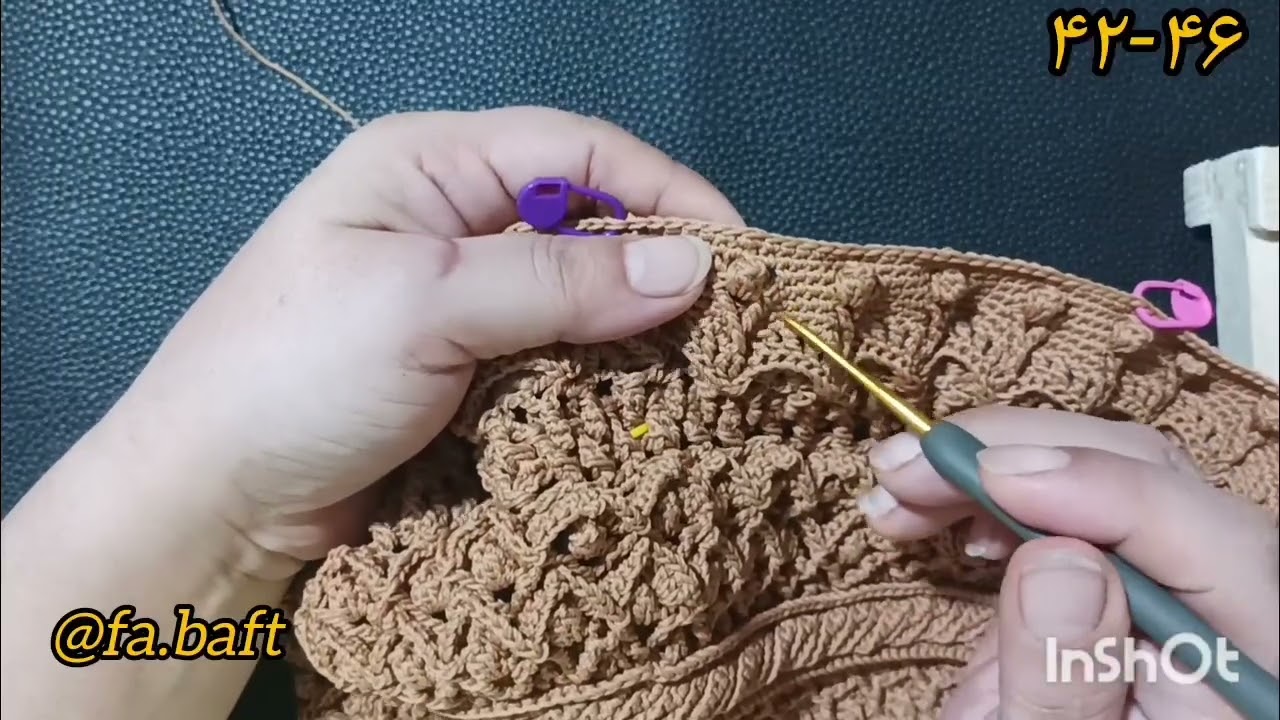 آموزش فرشینه شکوه خلقت بیضی رج۴۲-۴۶ free mandala rug tutorial part 42_46