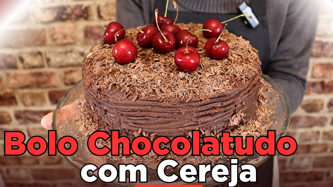 BOLO DE CHOCOLATE COM CEREJA | Più Sapore
