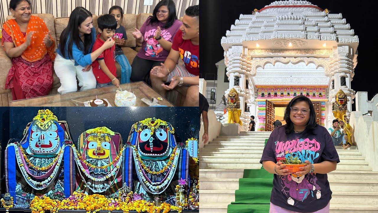 Celebrate kia Chiya ka Birthday Bring In or kare Jagannath Mandir ke Sundar darshan