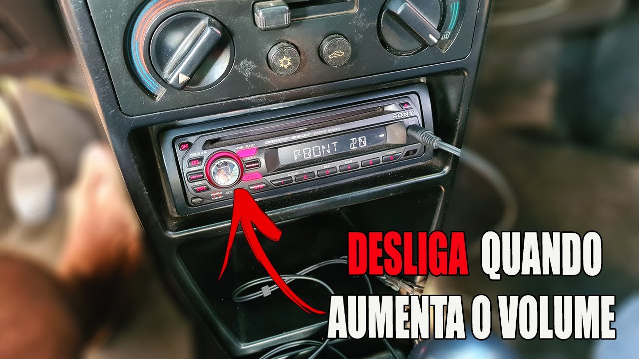 RÁDIO DO CARRO DESLIGA QUANDO AUMENTA O VOLUME (RESOLVIDO)