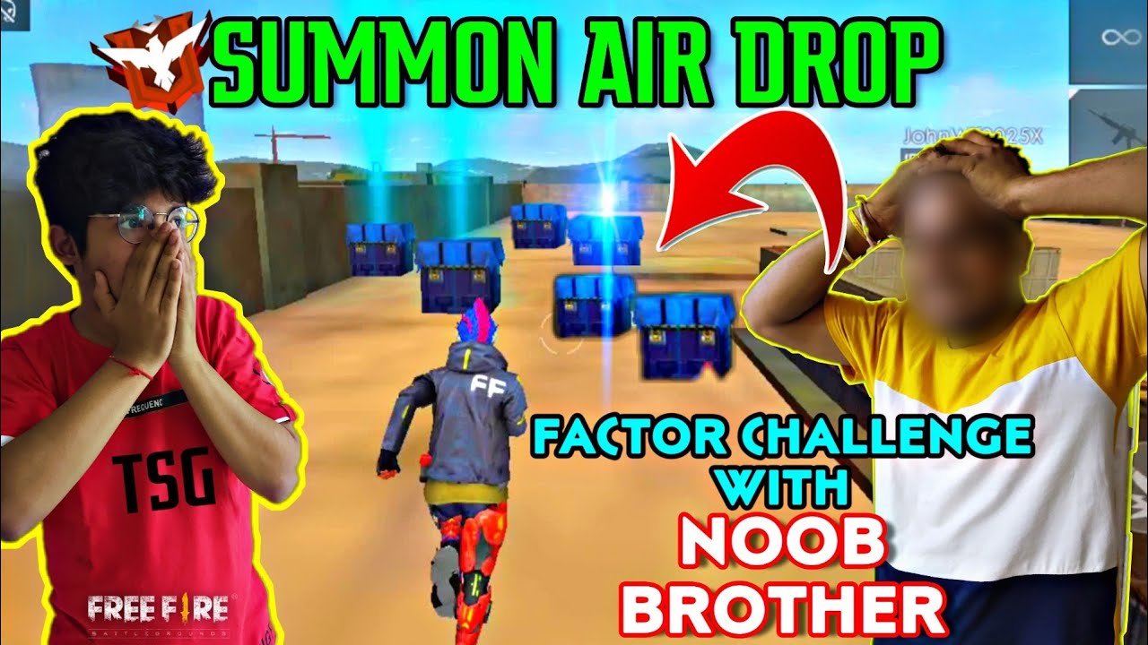 FACTORY ROOF CHALLENGE WITH MY NOOB BROTHER || INSANE BOOYAH || BEST CRYING REACTION ||FREEFIRE