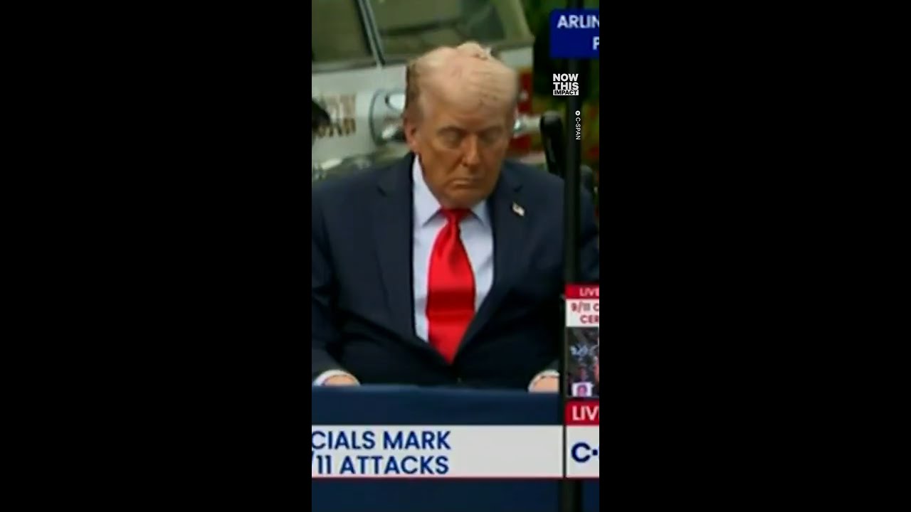 Trump Nods Off at 9/11 Pentagon Memorial