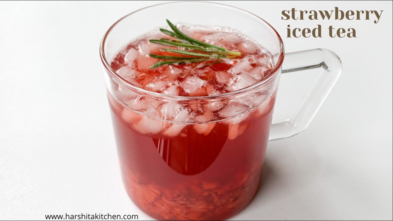 Strawberry Iced Tea Recipe 🍓✨  How to make Instant Iced Tea at Home