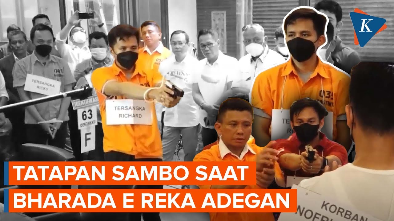 Tatapan Sambo Saat Bharada E Reka Adegan Peristiwa Pembunuhan Brigadir J